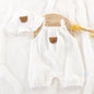 Summer Baby Clothes With Cap White Medium