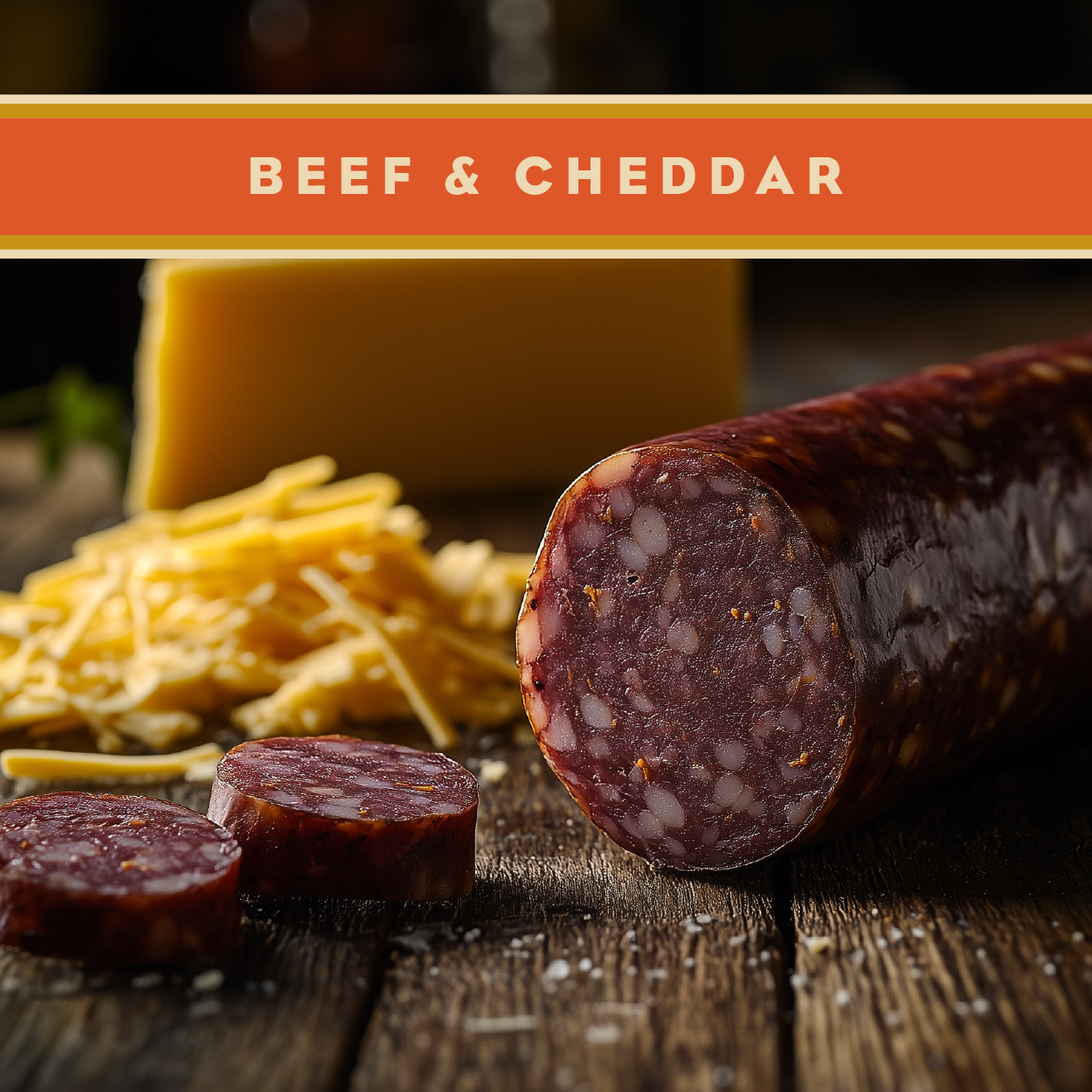 Original w/Cheddar Summer Sausage 12oz- Artas'n Meats- {{Product type}}