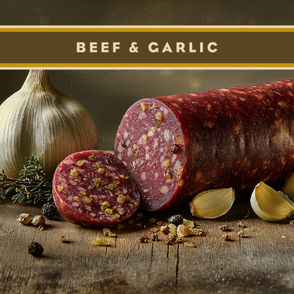Beef & Garlic Summer Sausage 12oz- Artas'n Meats- {{Product type}}