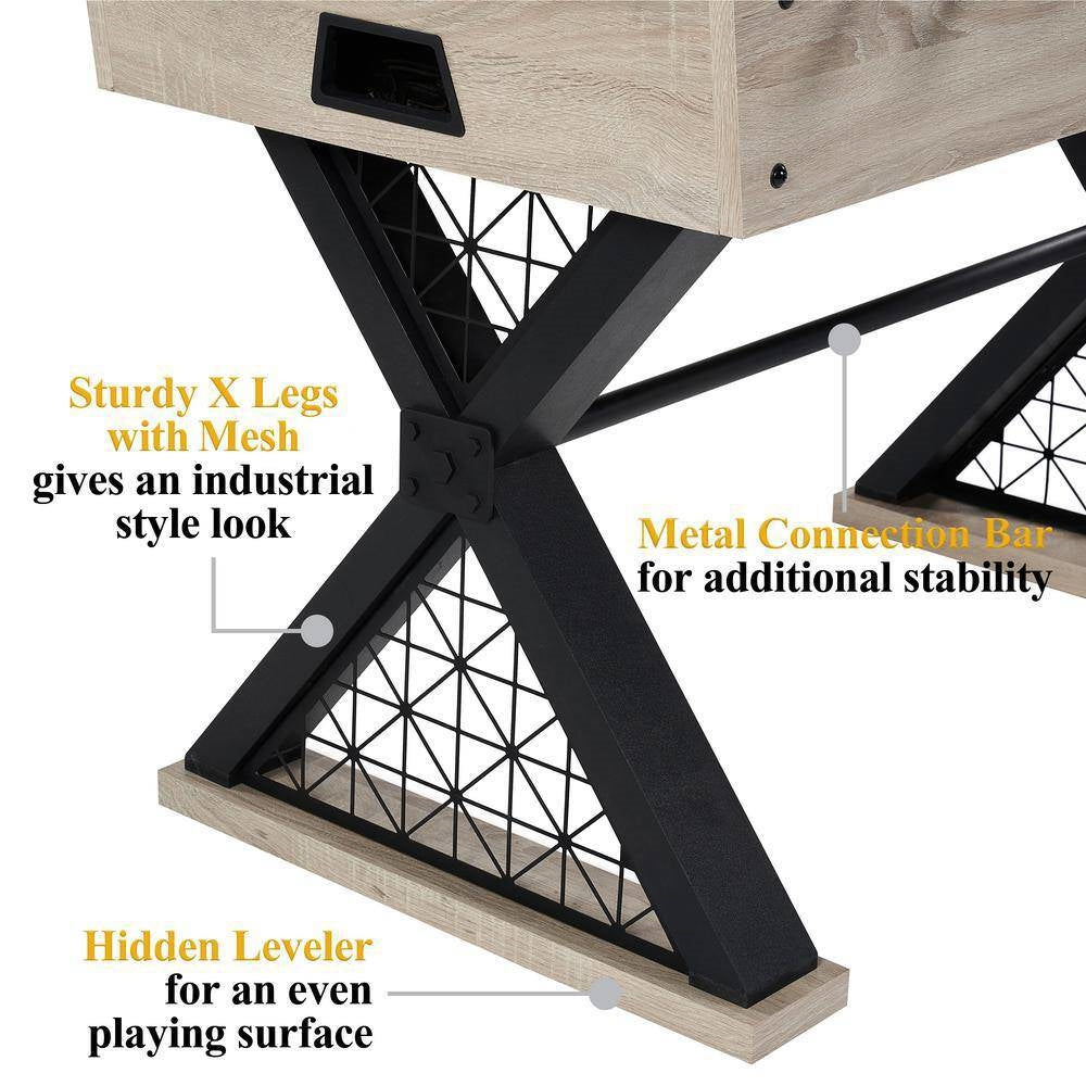 Sturdy X-Leg Industrial Modern Style 48-inch Foosball Table with 2 Balls - - Accents > Game Room