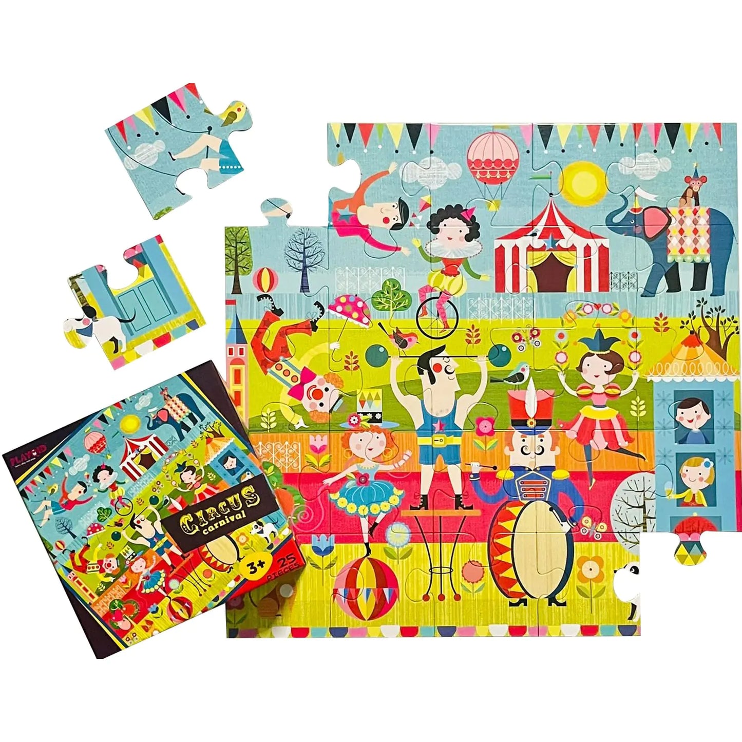 Playqid Circus Performers Jigsaw Puzzle for Toddlers - Circus - puzzle