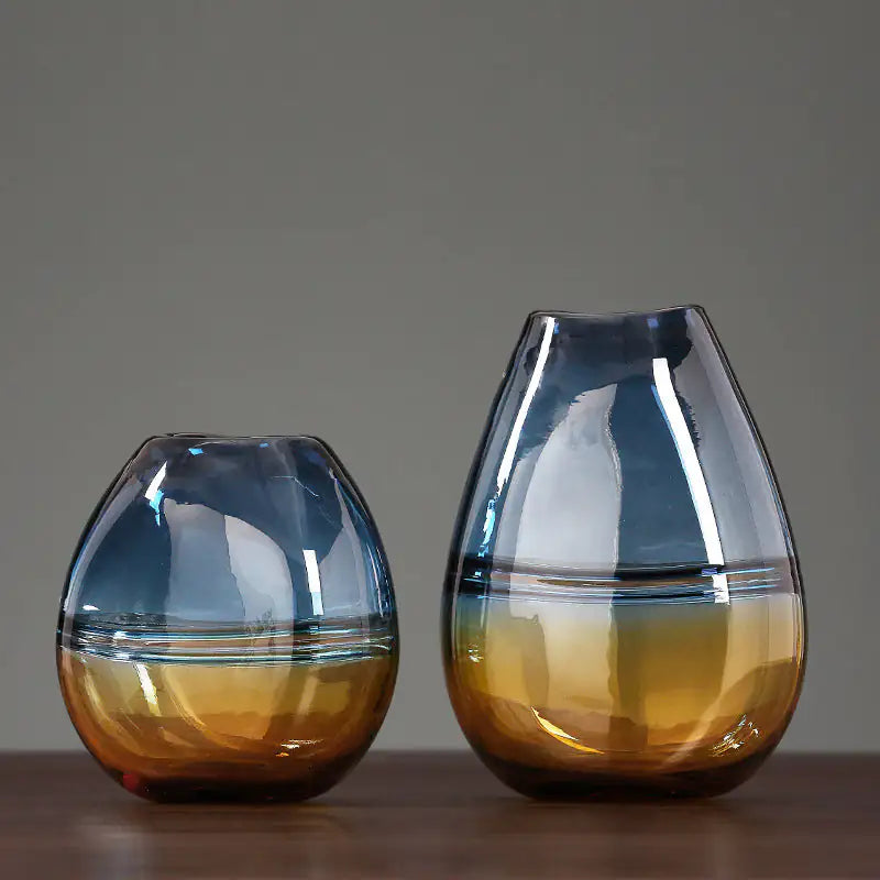 Modern Gradient Light Luxury Minimalist Glass Vase