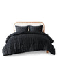 Twin/Twin XL 2 Piece Pompom Microfiber Hypoallergenic Comforter Set in Black - - Bedroom > Comforters and Sets