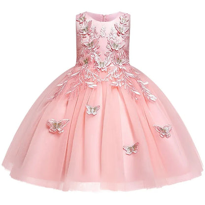 Girls Butterfly Dress light pink