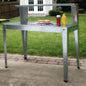 24 x 44 inch Galvanized Steel Top Utility Table Workbench Potting Bench - - Kitchen > Utility Tables & Workbenches