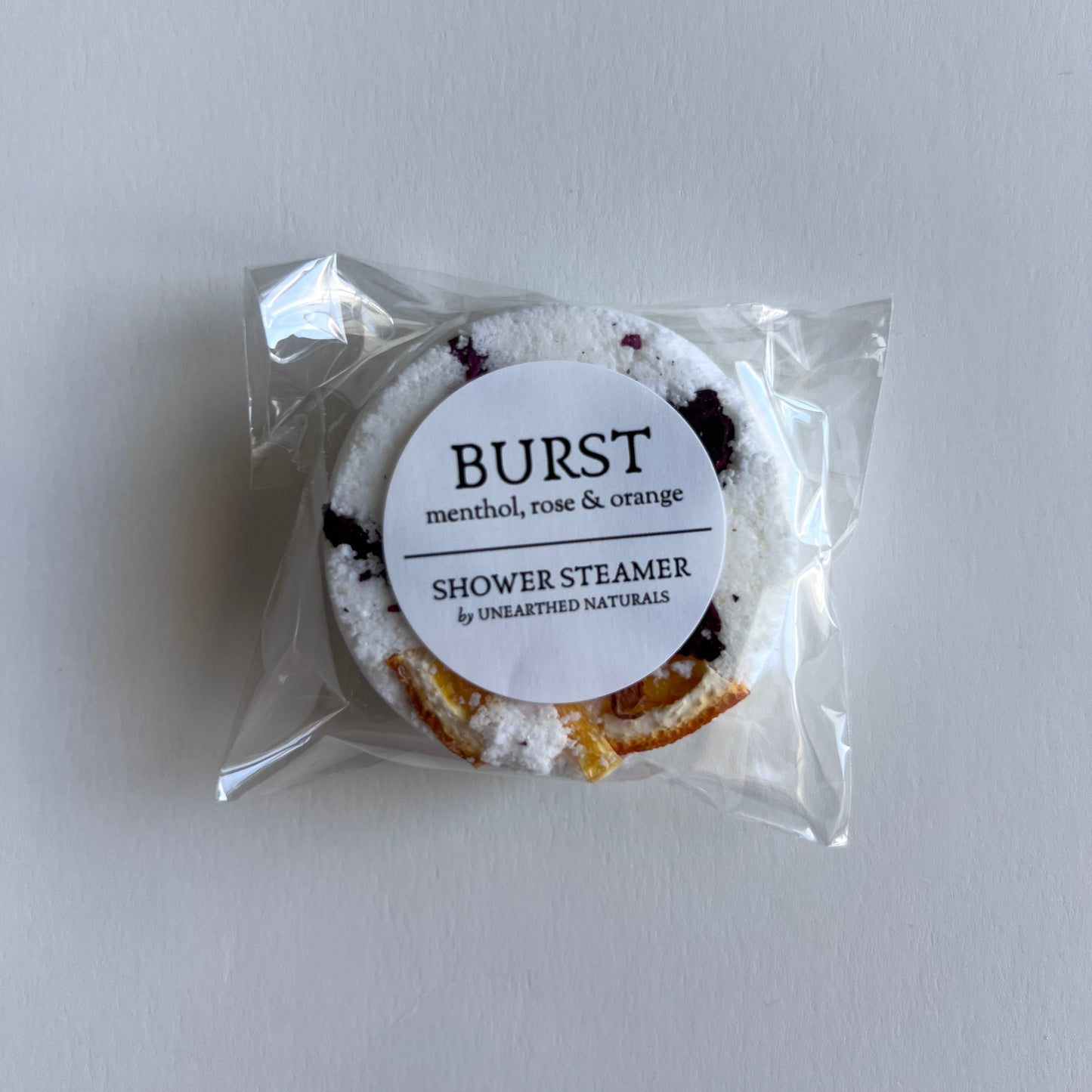 Burst - Menthol, Rose & Orange Shower Steamer - - Shower Steamers