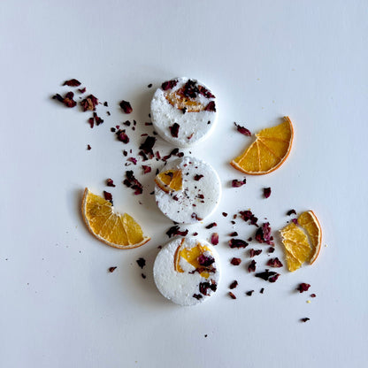 Burst - Menthol, Rose & Orange Shower Steamer - - Shower Steamers