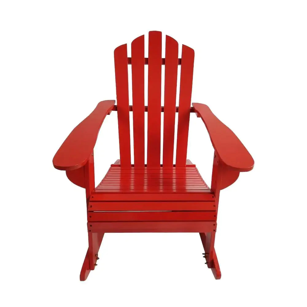 Reclining Wooden Outdoor Rocking Adirondack Chair