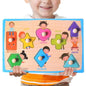 Baby Montessori Wooden Puzzle Board - Kia Day Design