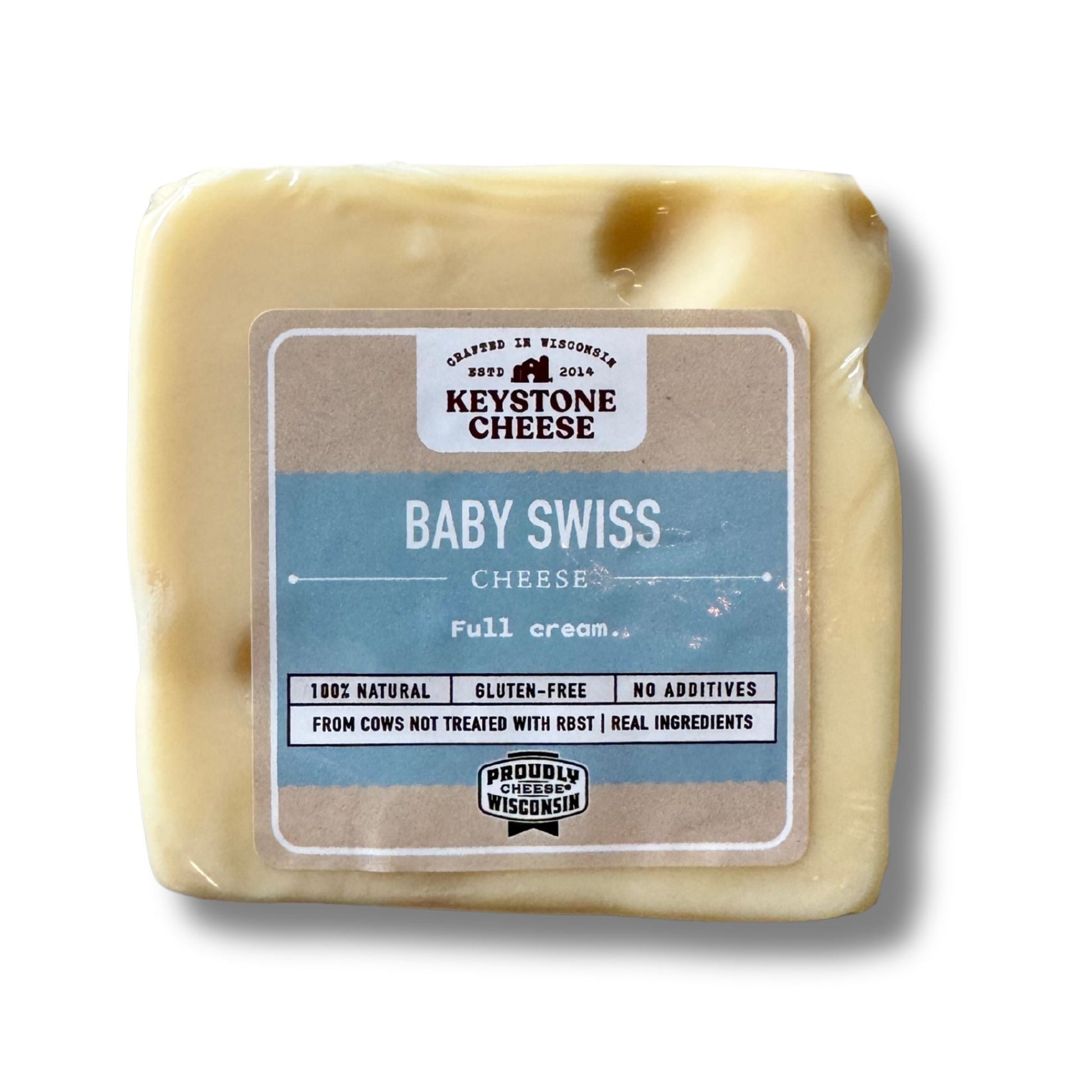 Baby Swiss- Keystone Cheese- {{Product type}}
