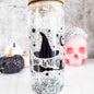 Bad Witch Halloween Snow Globe Glitter Iced Coffee Cup - Bad Witch - Drinkware