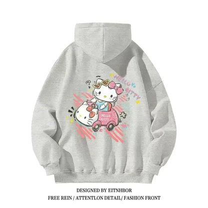 Hello Kitty Sanrio Hoodies for Boys and Girls, Y2K Style
