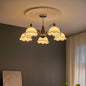 Barium Chandelier - 5 Heads 78 x 40cm 30.7 x 15.7" White - Chandelier