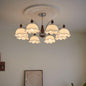 Barium Chandelier - 8 Heads 90 x 40cm 35.4 x 15.7" White - Chandelier