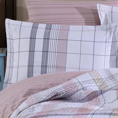 Hobby Vivaldi Powder - Double Ranforce Kapitone Duvet Cover Set Kia Day Design