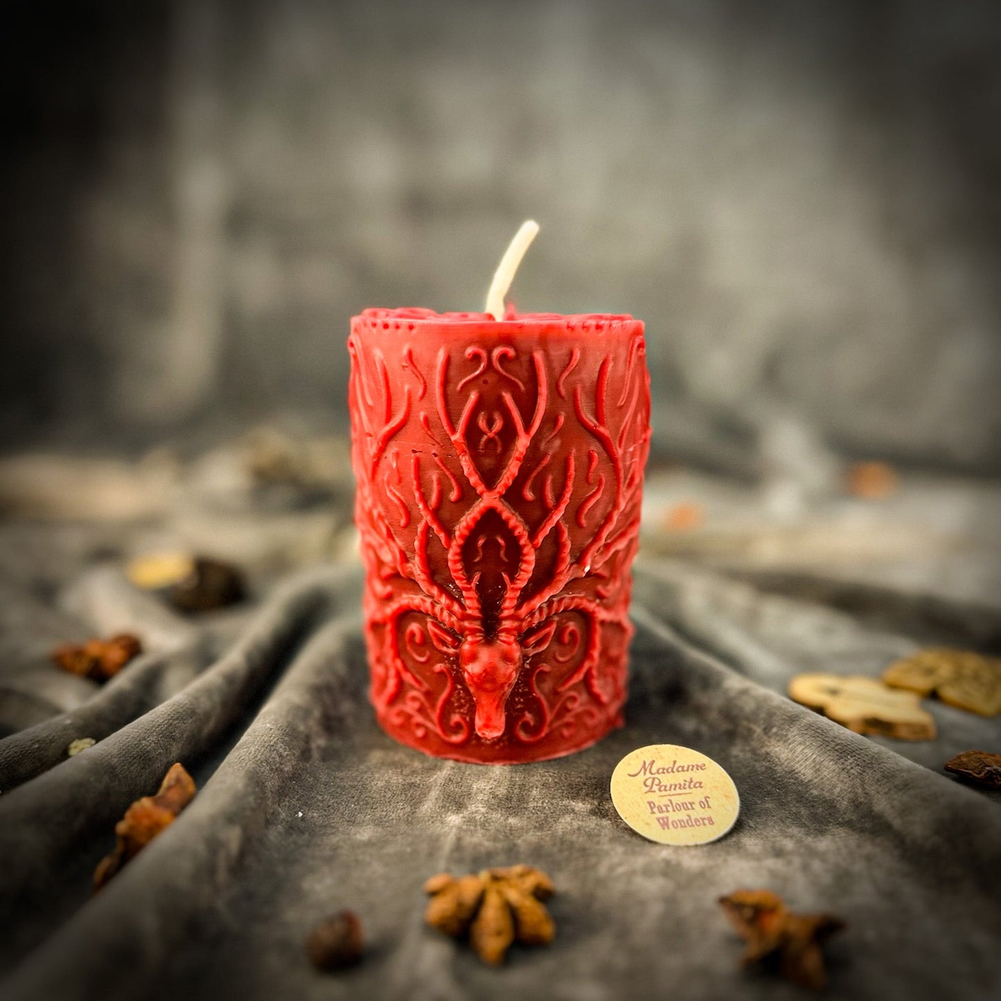 Stag of the Quest Candle Spell Kit - Spiritual Guidance & Life's Mission Magic - Red (Romance) - Candle Spell Kit