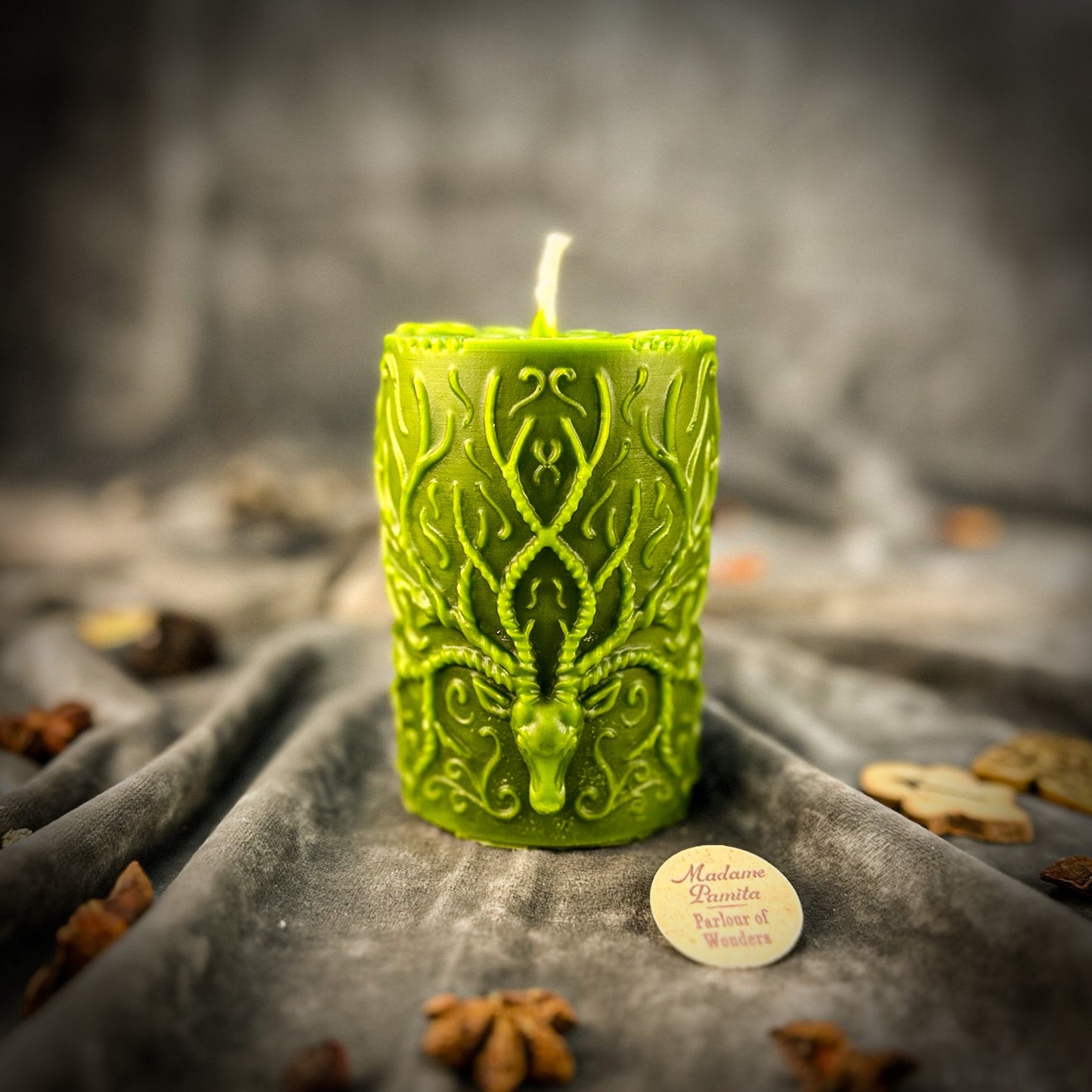 Stag of the Quest Candle Spell Kit - Spiritual Guidance & Life's Mission Magic - Green (Prosperity) - Candle Spell Kit