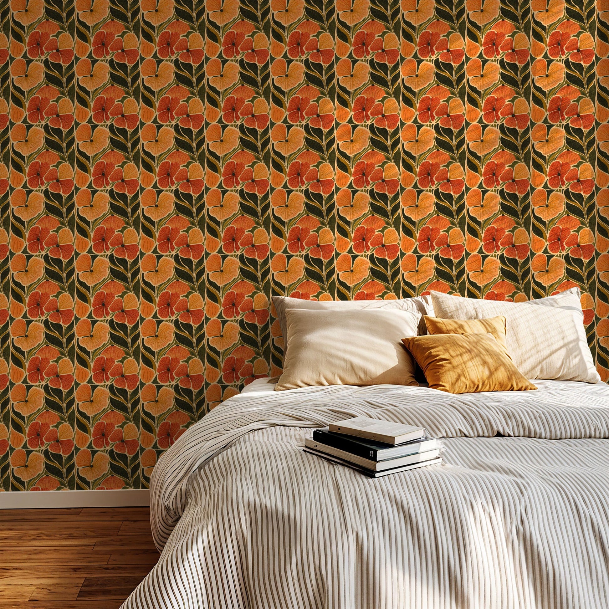 Bentley's Bouquet Wallpaper - Peel & Stick - Wallpaper