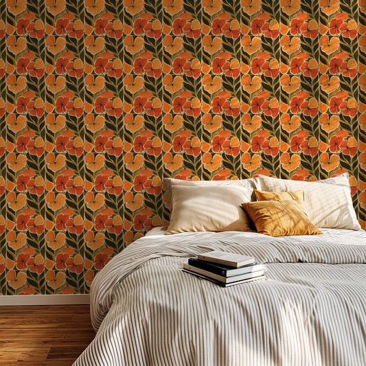 Bentleys Bouquet Wallpaper - Peel & Stick LUXE - Wallpaper
