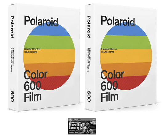 Polaroid Originals Color Film for 600 and i-Type Instant Camera - Round Frame Edition - 2 Pack (16 Photos) Kia Day Design