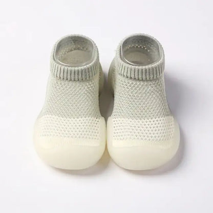 First Walker Kids Soft Rubber Sole Baby Shoe light grey 18-24 Months-18 Months12 Months