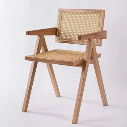 Nordic Solid Wood Rattan Chair Kia Day Design