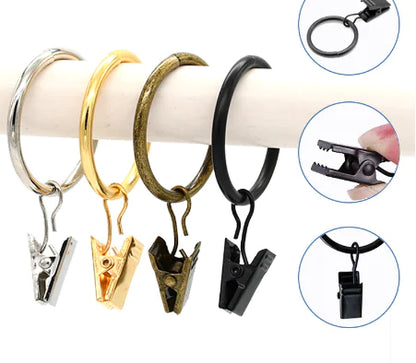 Custom Iron Curtain Rings with Simple Design - Kia Day Design