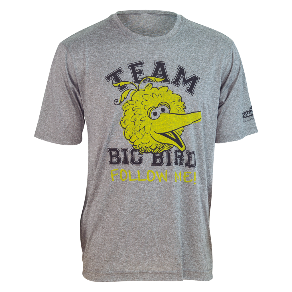 Sesame Street TEAM BIG BIRD "Follow Me" Tech Shirt (S, M, L, XL, 2XL)- Triathlete Store- {{Product type}}