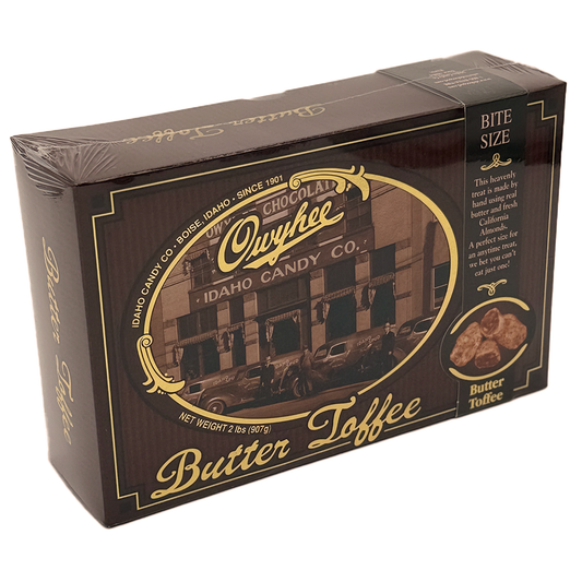 Owhyee Butter Toffee - Bite Size - 2lb - - candy