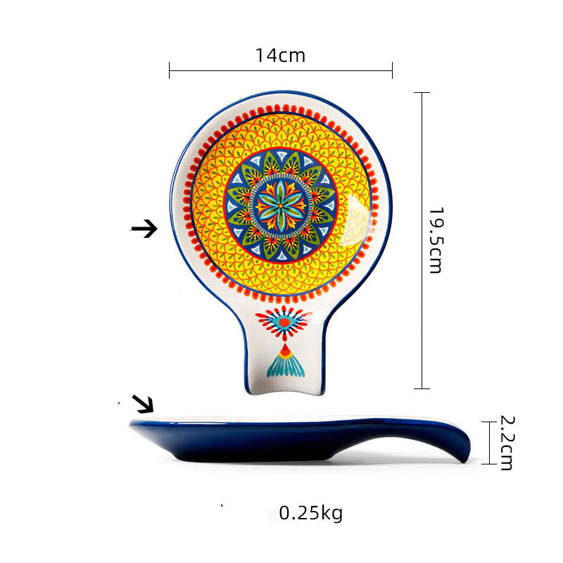 Ceramic Tableware Salad Bowl and Steak Plate Set Kia Day Design