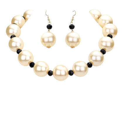 Chunky Pearl Necklace - - Necklaces