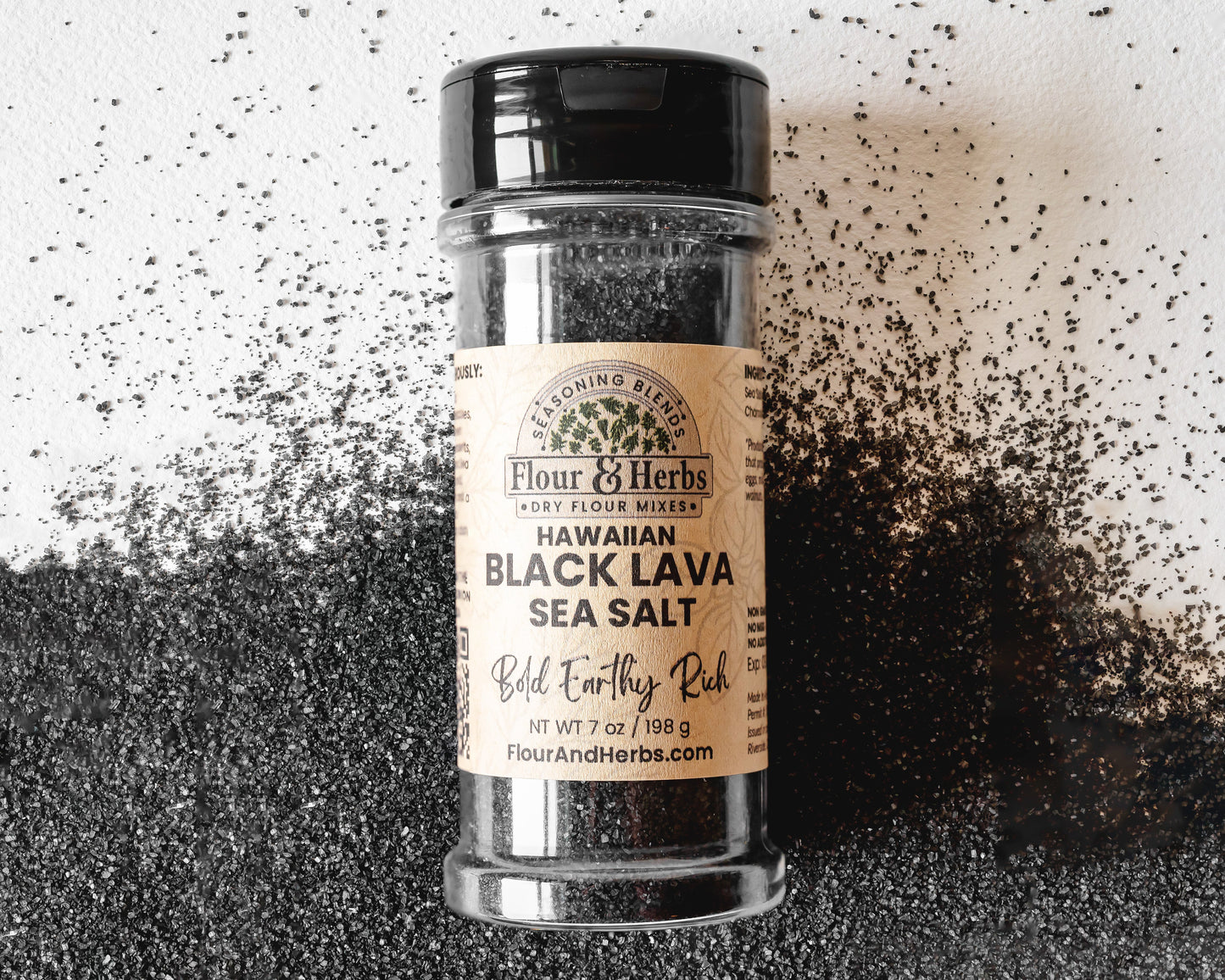 Hawaiian Black Salt - Fine Grain - -