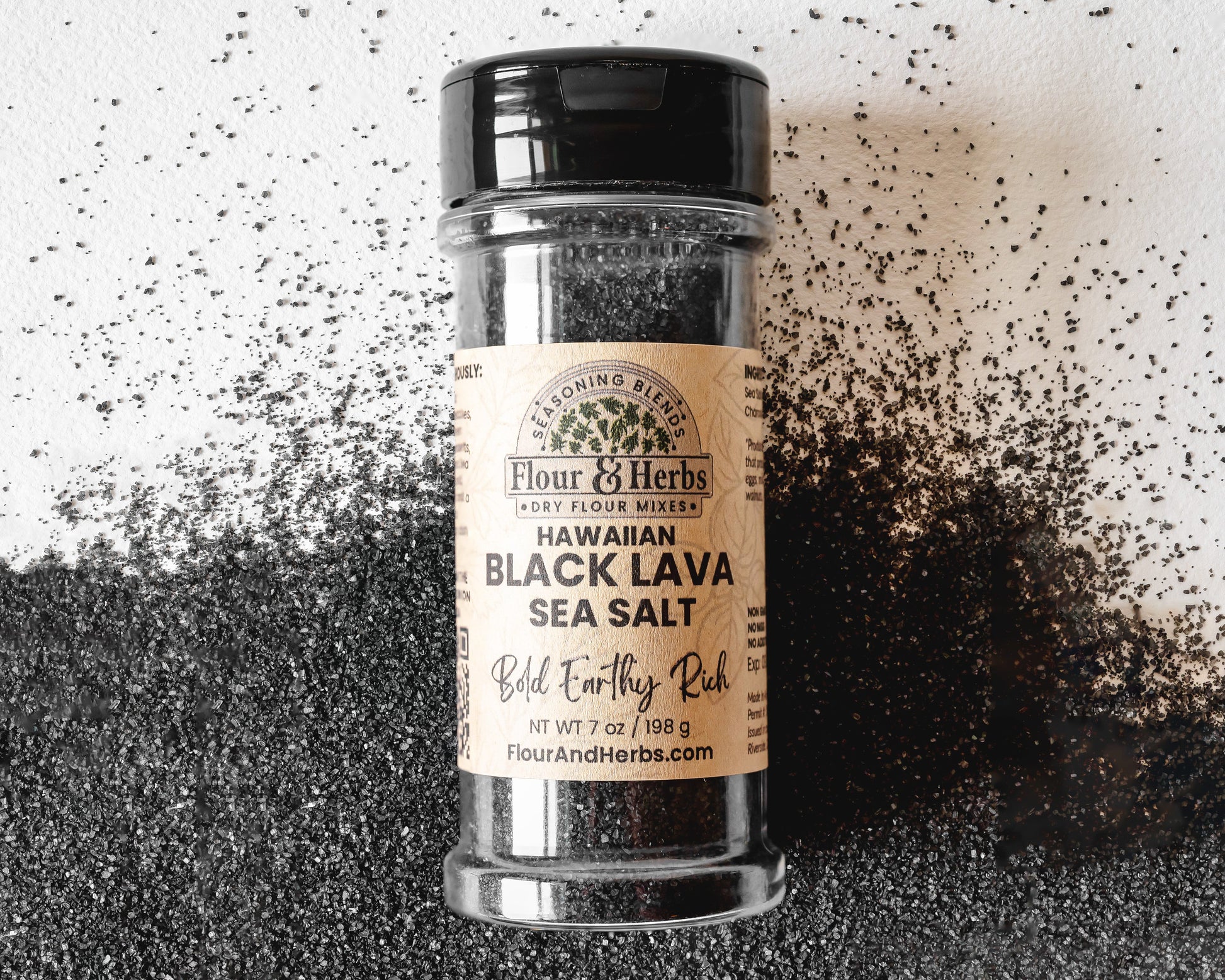 Hawaiian Black Salt - Fine Grain - -