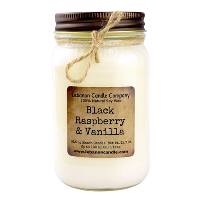 Black Raspberry & Vanilla Candle - - Candles & Melts