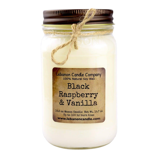 Black Raspberry & Vanilla Candle - - Candles & Melts