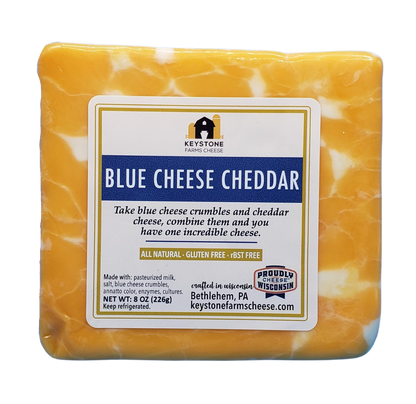 Blue Cheese Cheddar- Keystone Cheese- {{Product type}}