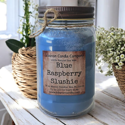 Blue Raspberry Slushie Candle - - Candles & Melts