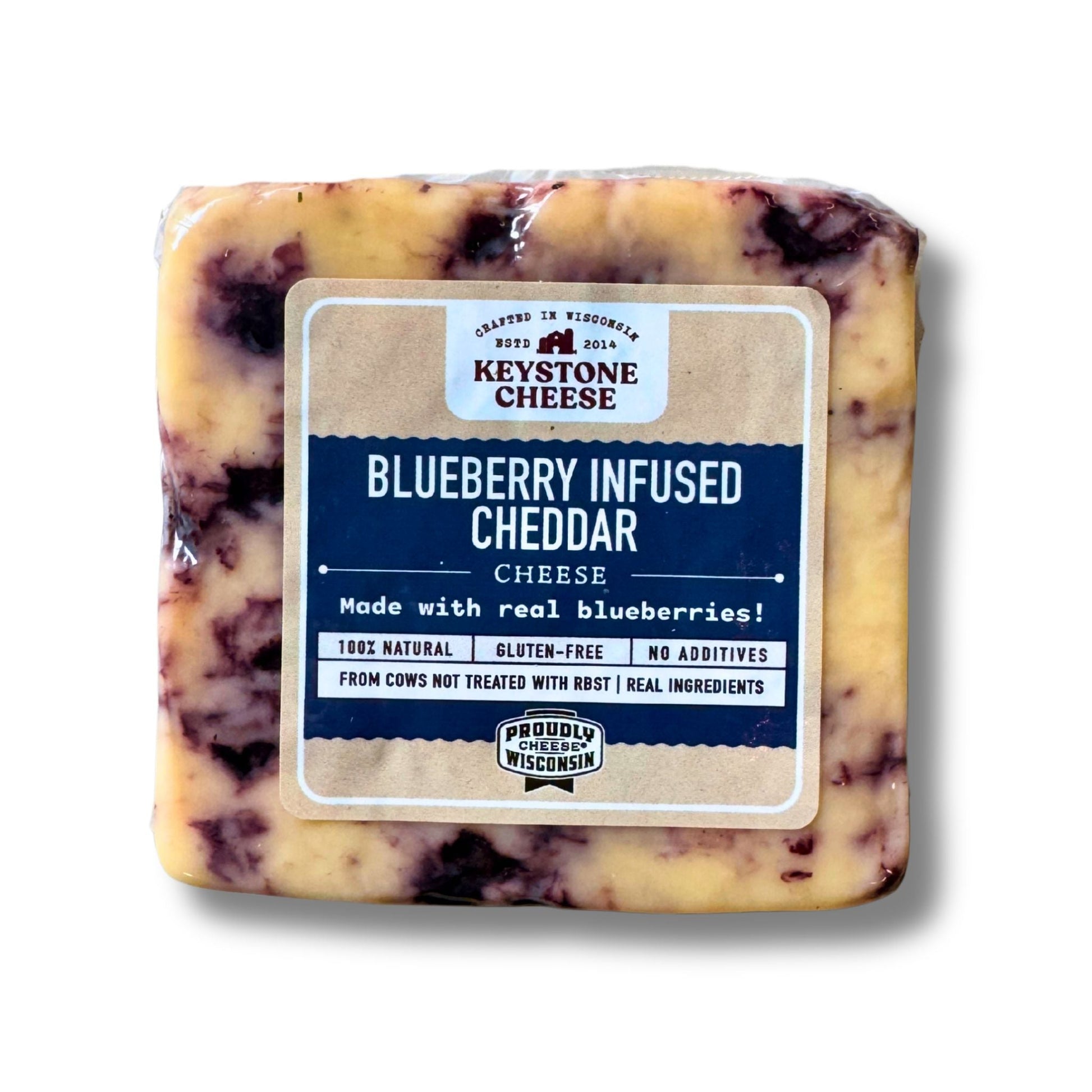 Blueberry Infused Cheddar- Keystone Cheese- {{Product type}}