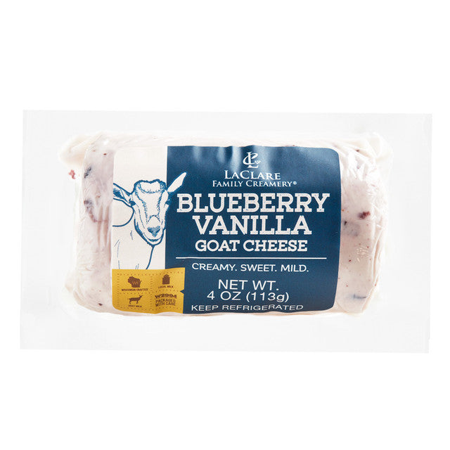 LaClare Blueberry Vanilla Goat Cheese- Keystone Cheese- {{Product type}}