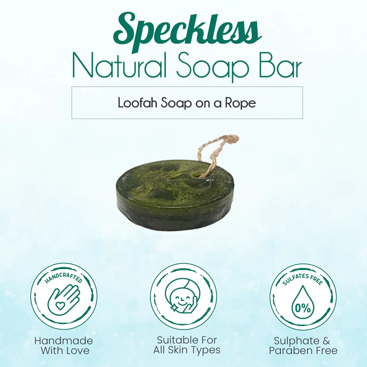 Speckless Soap Bar Chia Lemon Parsley and Coconut Oil - Kia Day Design