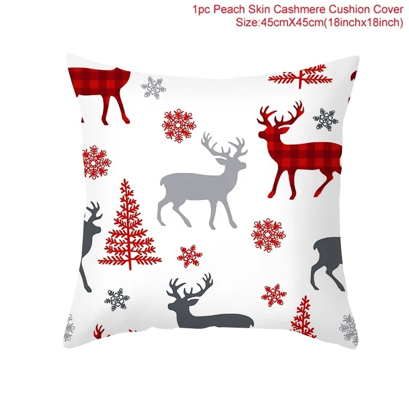 Cartoon Christmas Pillow Cover Kia Day Design