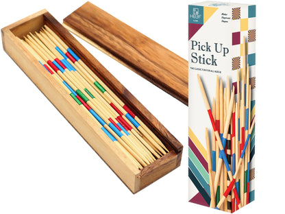 BSIRI Mikado Wooden Pick Up Sticks Classic Kids Game - - game