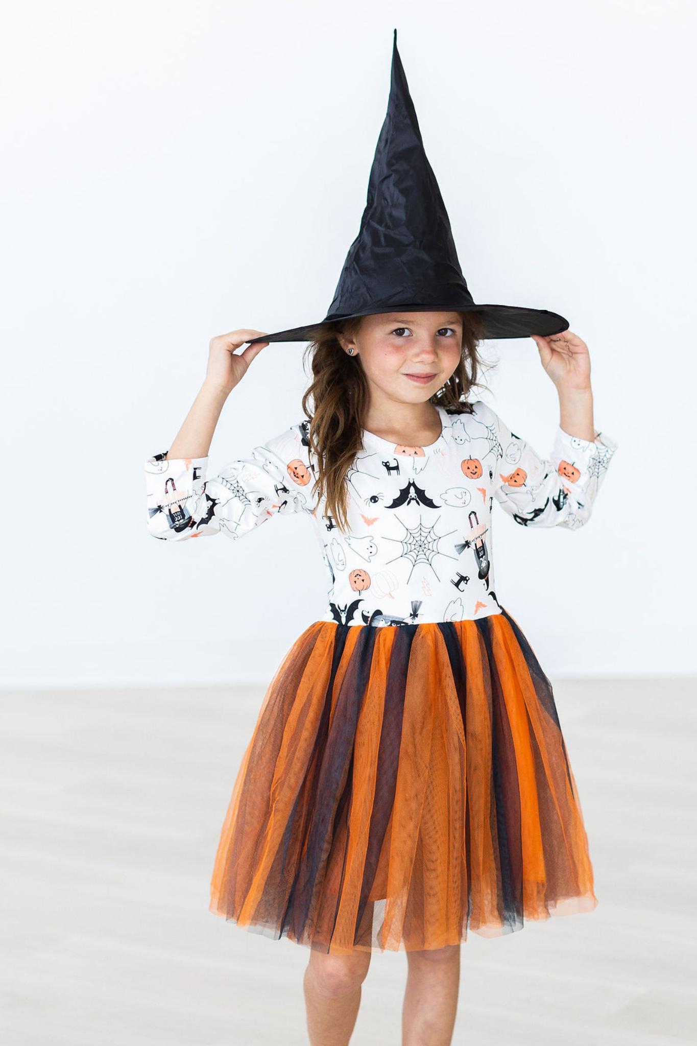 Boo-tiful Halloween L/S Tutu Dress - - Tutu Dress L/S