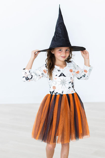 Boo-tiful Halloween L/S Tutu Dress - - Tutu Dress L/S