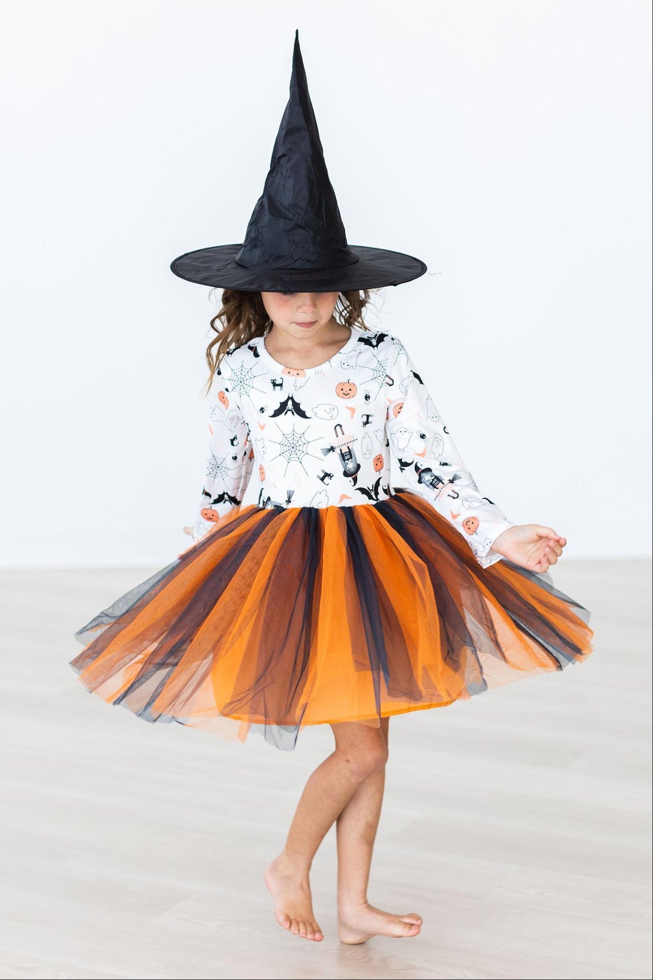 Boo-tiful Halloween L/S Tutu Dress - - Tutu Dress L/S
