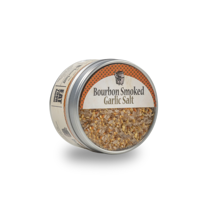 Bourbon Smoked Garlic Salt - 4oz Tin - Simple