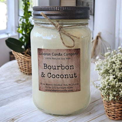 Bourbon & Coconut Candle - - Candles & Melts