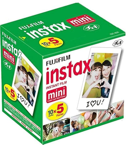 Fujifilm Instax Mini Instant Film 10 Sheets x 5 Packs (Total 50 Shoots) - Kia Day Design