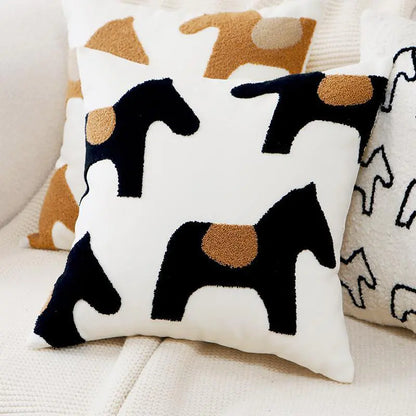 Floral Embroidered Pillow - Kia Day Design