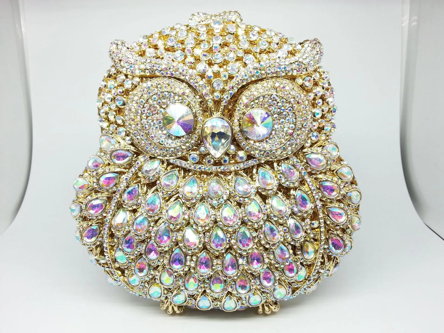 Owl Clutch with Rhinestones